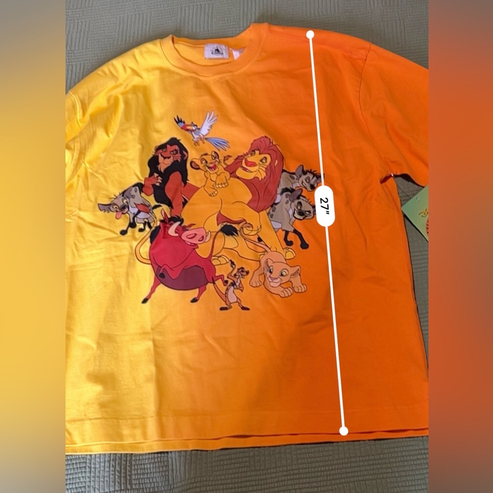 Disney Parks Lion King Walt Disney World Celebration Crew Two Tone Tee Size M - Picture 10 of 11